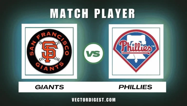 San Francisco Giants vs Philadelphia Phillies match player stats featured graphic with both team logos