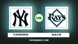 New York Yankees logo vs Tampa Bay Rays logo for their 2026 MLB regular season matchup
